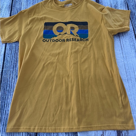Outdoor Research Yellow & Cream Tees - Picture 2 of 9